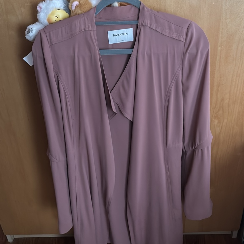Babaton Elegant Brown Drape Jacket